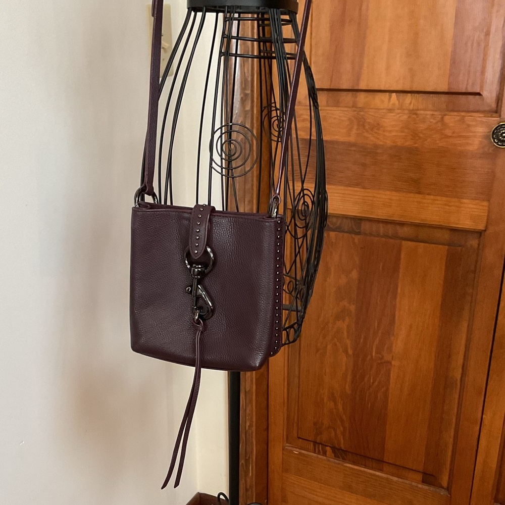 REBECCA MINKOFF-CURRANT-MEGAN MINI FEED WITH STUDS-CROSSBODY BAG-LEATHER- - Picture 5 of 7